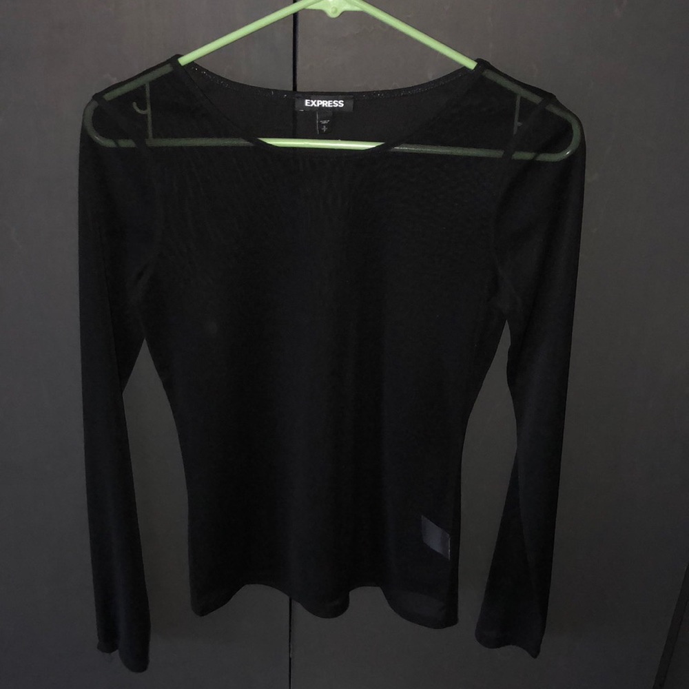 Express Completely Sheer Long Sleeve